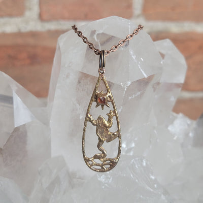 Electroformed Copper Animal Gemstone Necklaces Variants- Artisan Made