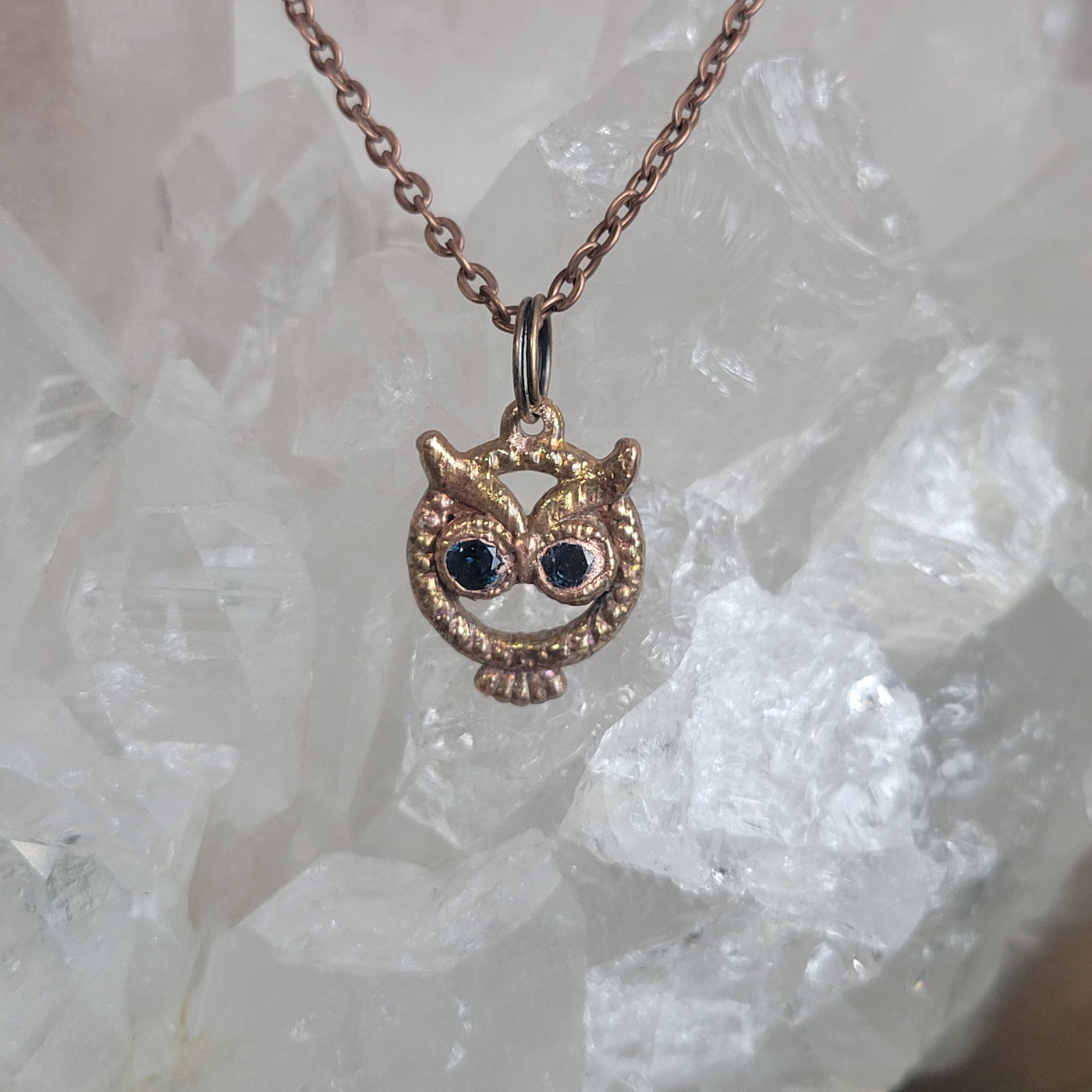 Electroformed Copper Animal Gemstone Necklaces Variants- Artisan Made