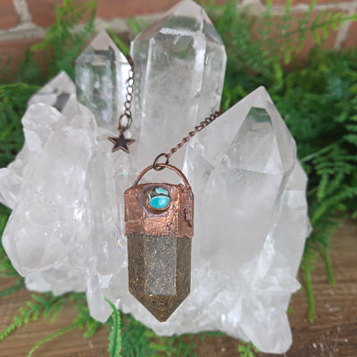Electroformed Copper Orgonite Pendulum – Artisan Made