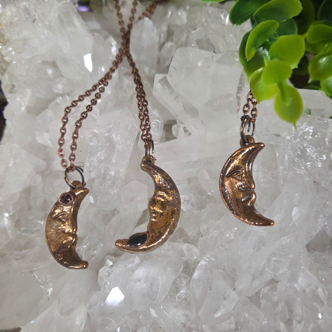 Electroformed Copper Shape Necklaces- Artisan Made