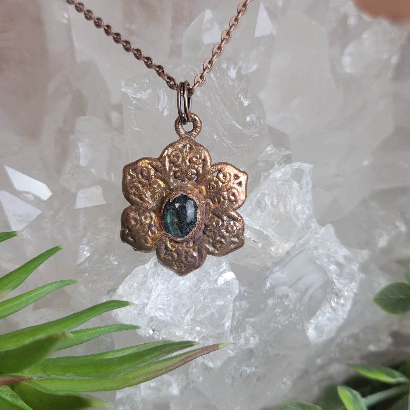 Electroformed Copper Shape Necklaces- Artisan Made