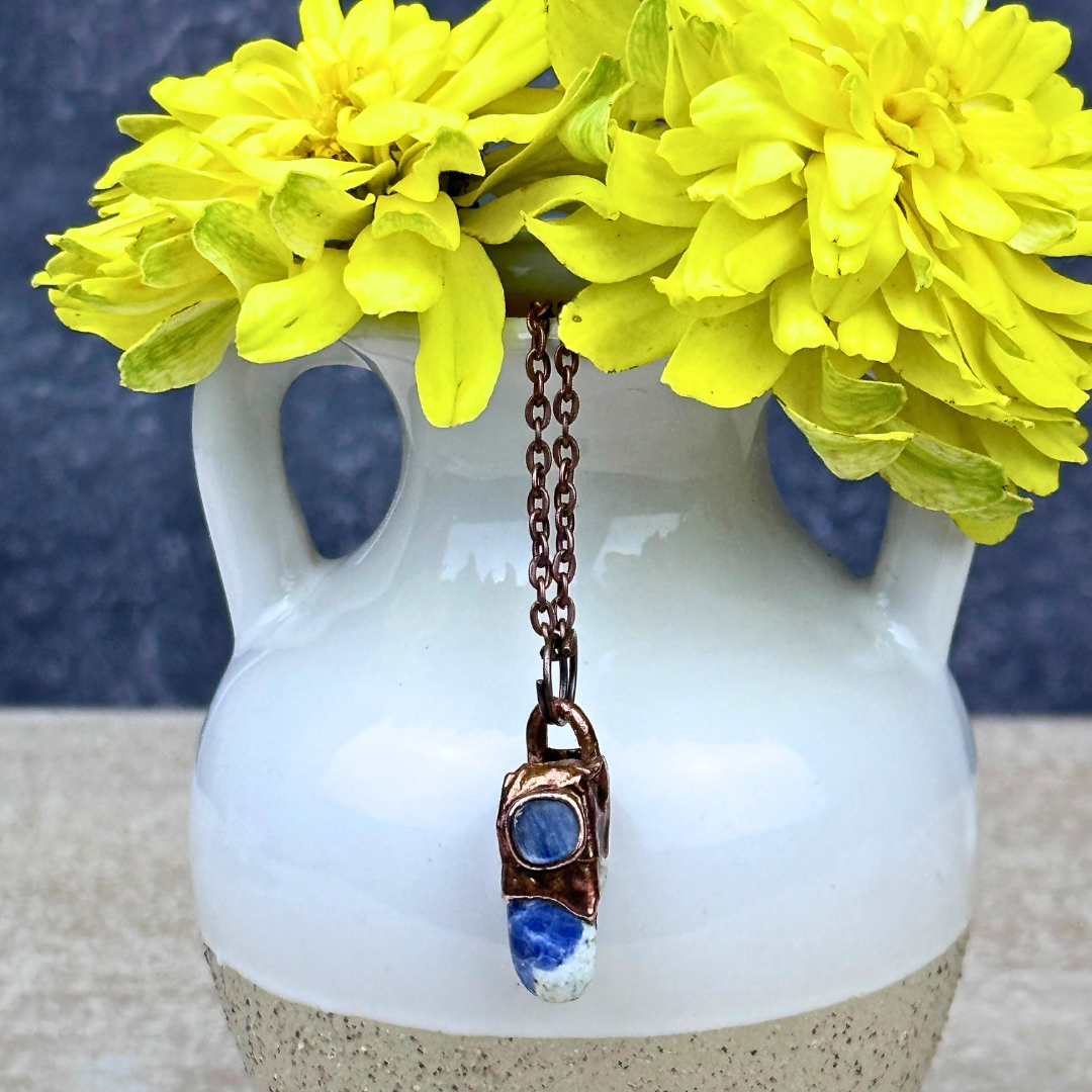 Electroformed Dainty Gemstone Necklaces - Artisan Made