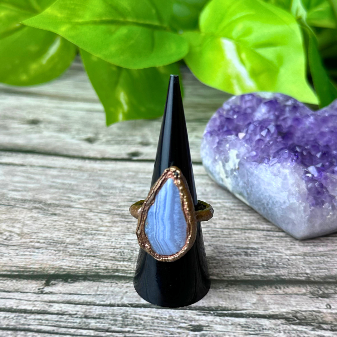 Electroformed Gemstone Rings - Artisan Made
