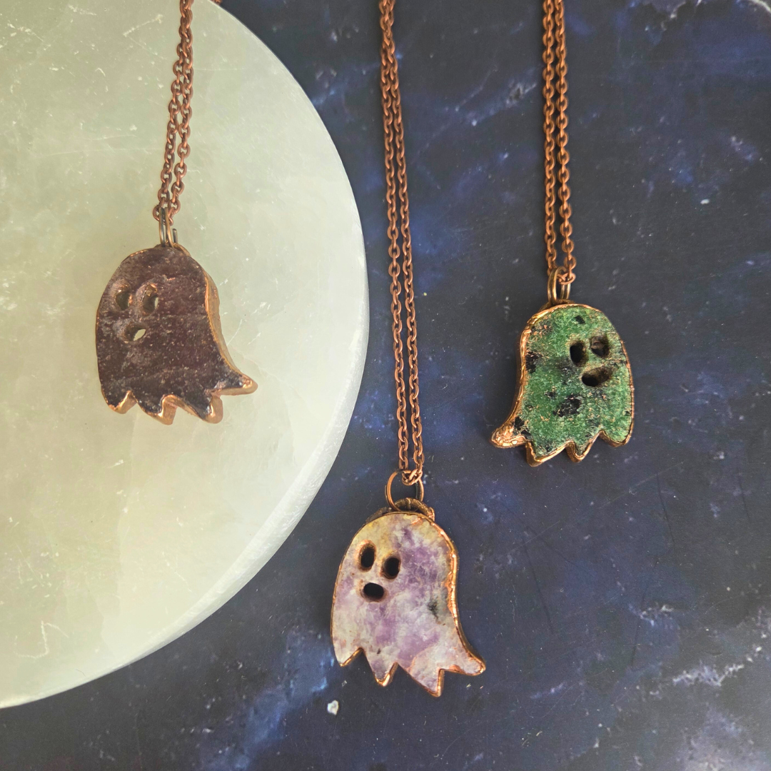 Electroformed Ghost Necklace- Artisan Made