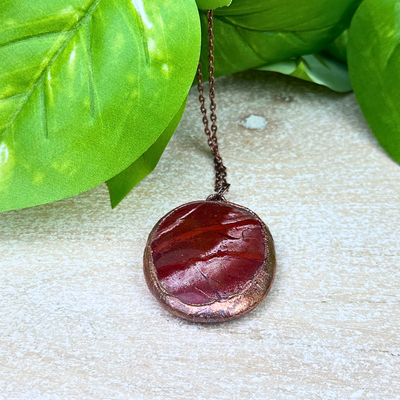 Electroformed Oval Gemstone Necklaces - Artisan Made