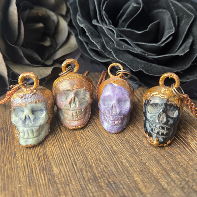 Electroformed Skull Necklace - Artisan Made