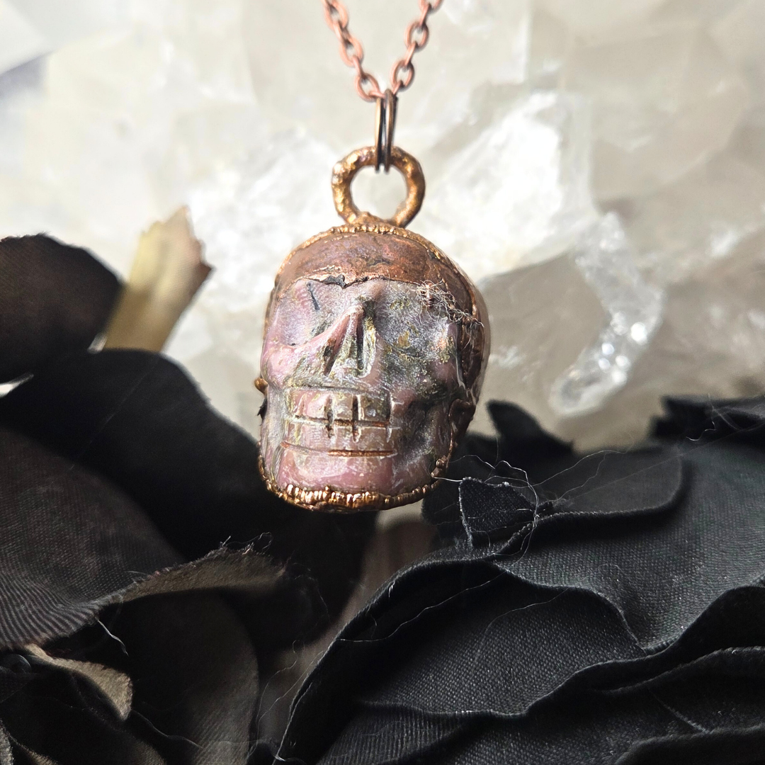 Electroformed Skull Necklace - Artisan Made