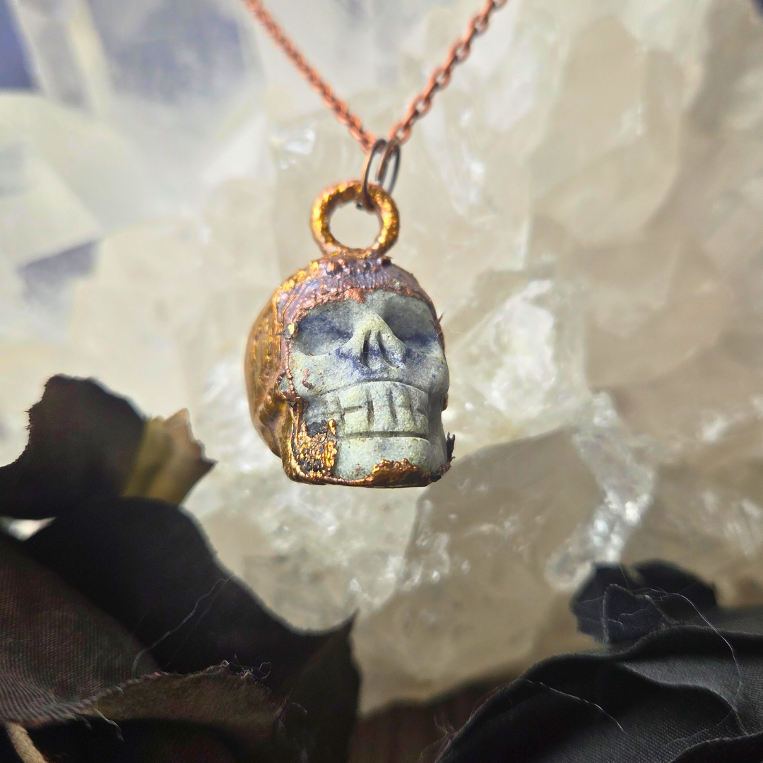 Electroformed Skull Necklace - Artisan Made