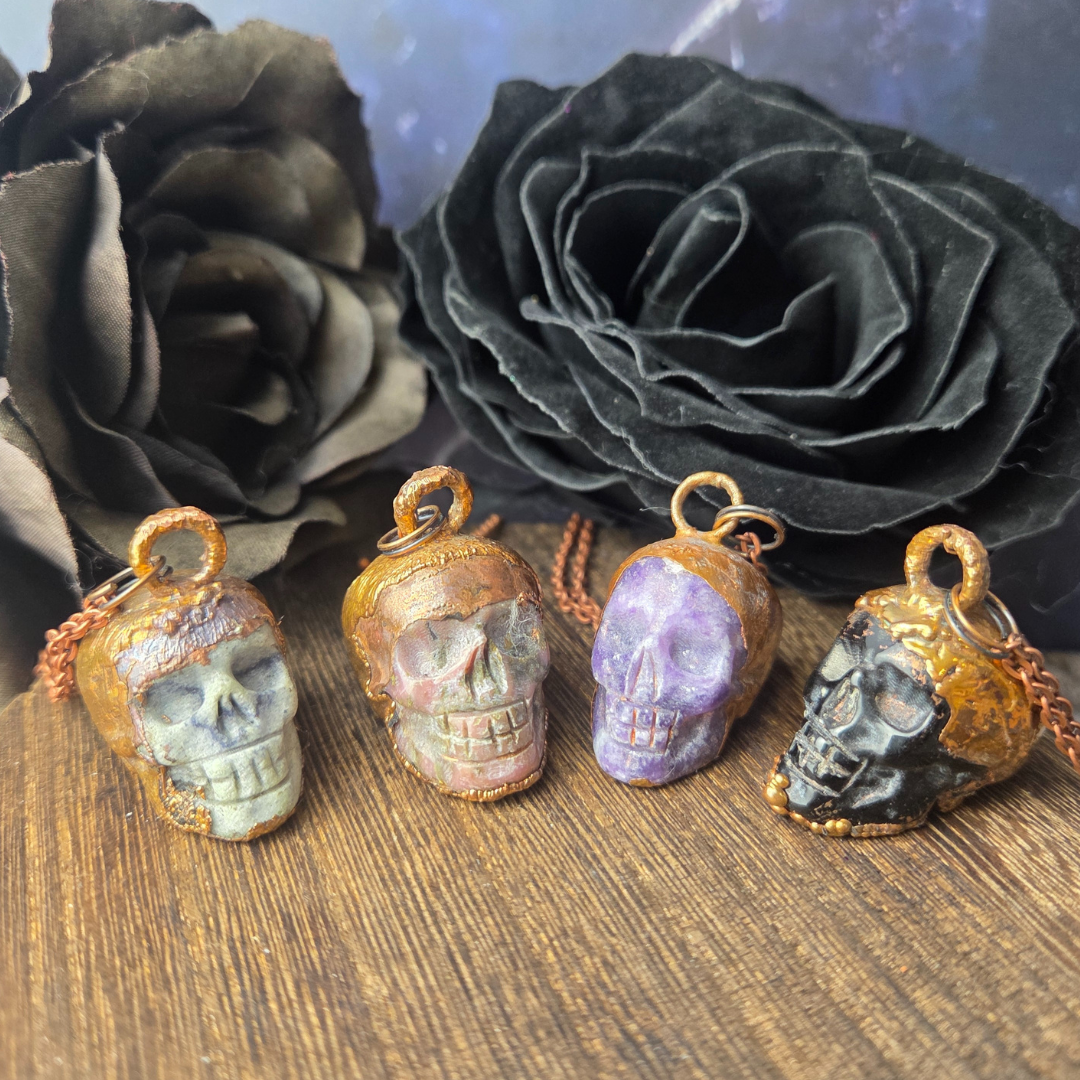 Electroformed Skull Necklace - Artisan Made