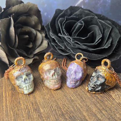 Electroformed Skull Necklace - Artisan Made