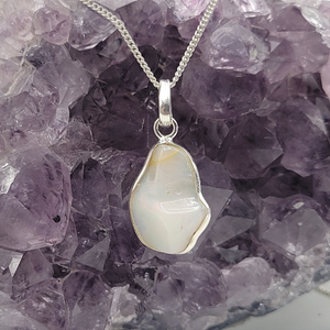 Ethiopian Opal sterling silver Pendant