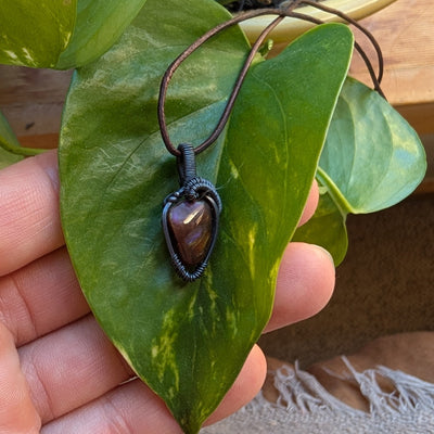 Fire Agate Pendant - Artisan Made