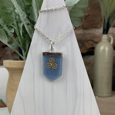 Flat Point Sacred Symbol Pendant