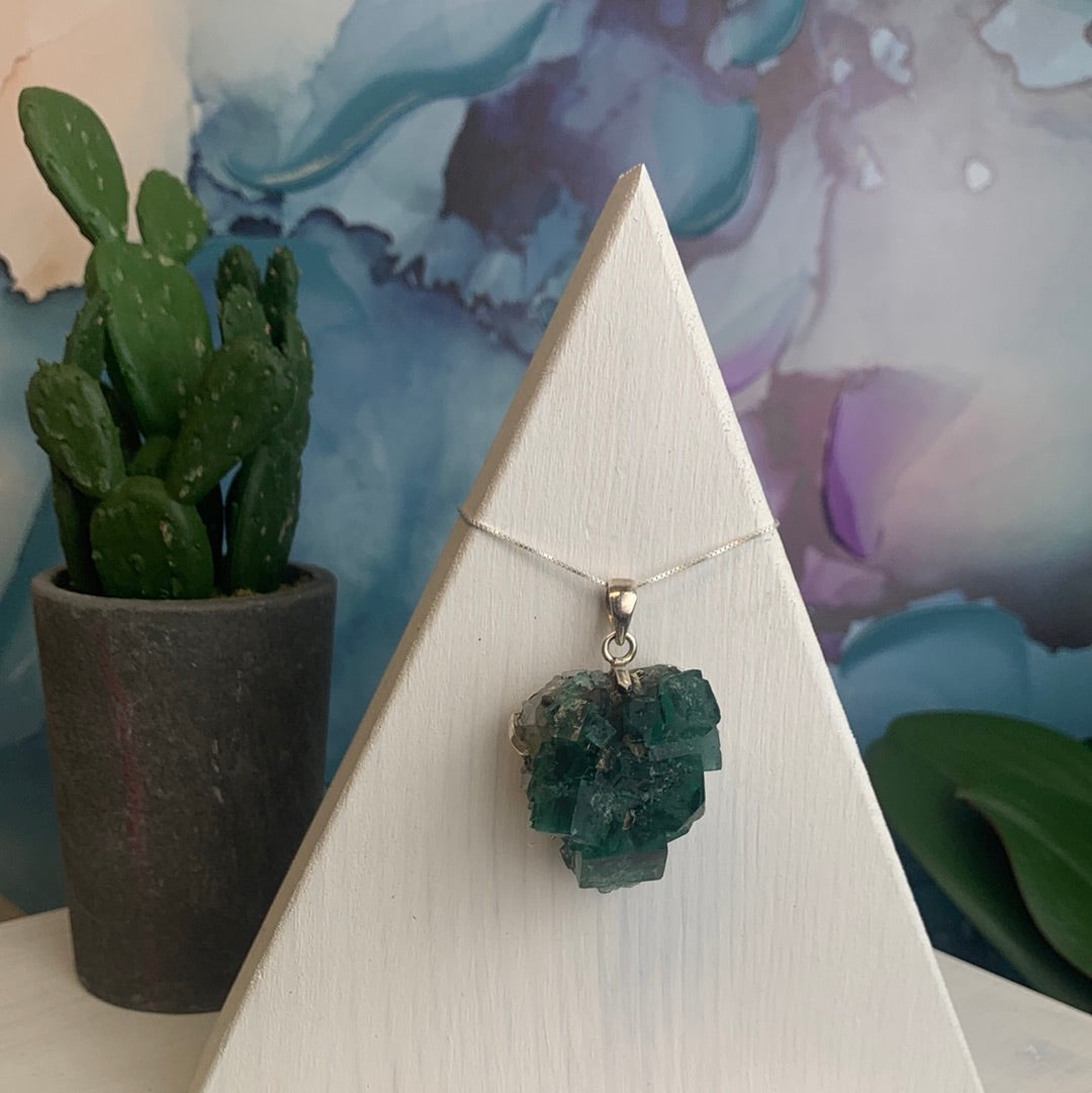 Fluorite Prong Pendant-Diana Maria Mine- Various sizes