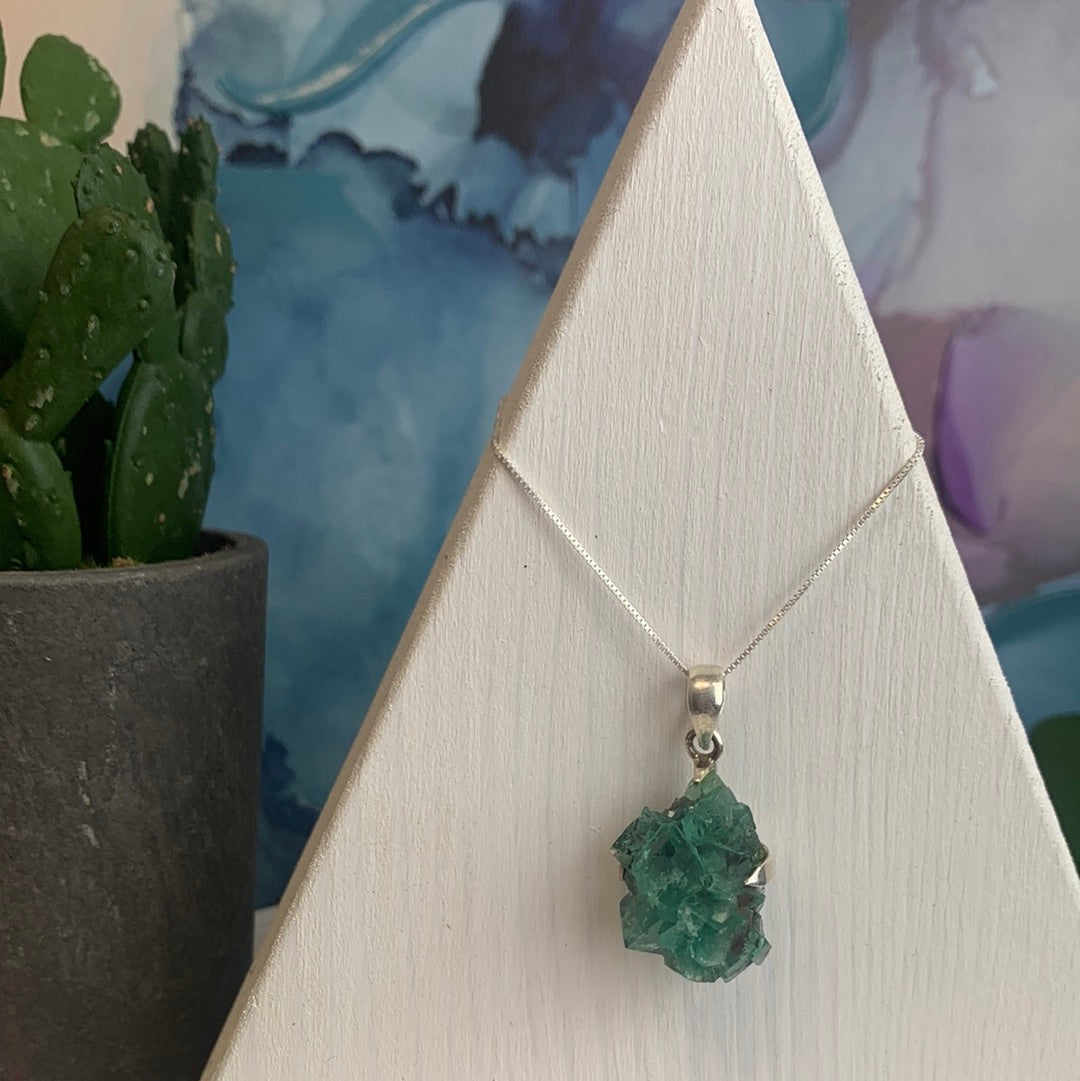 Fluorite Prong Pendant-Diana Maria Mine- Various sizes
