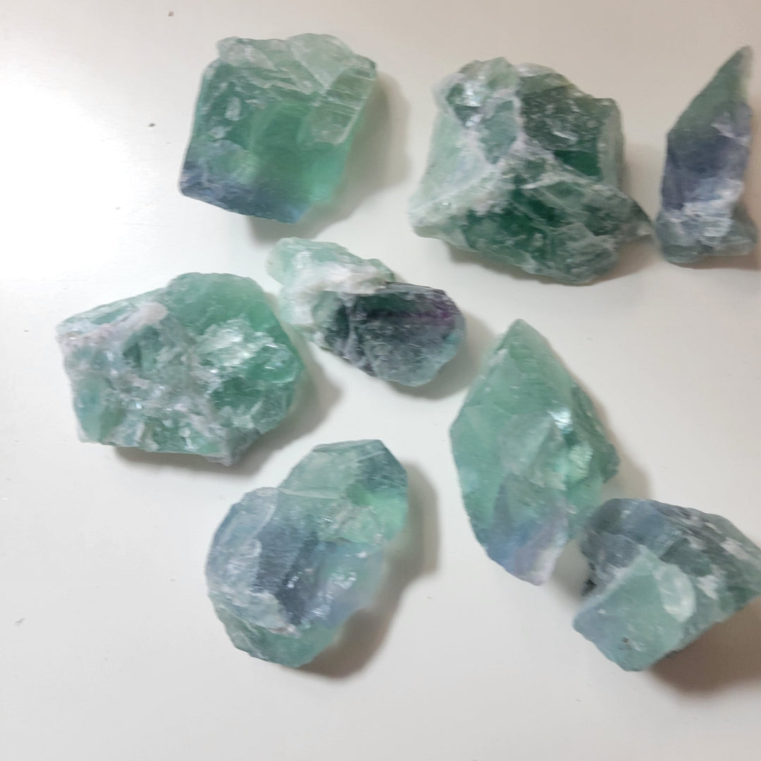 Fluorite 244gr. Gemstone 1 Piece- Jewelry Making - Healing Crystal - Crystal Shop - Emerald Rough Birthstone outlet