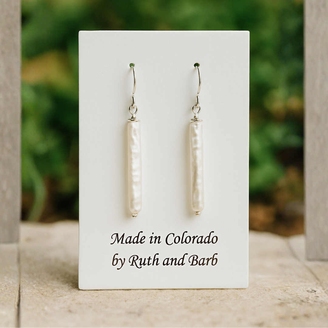 Fresh Water Stick Biwi Pearl Earrings Variants- Artisan Made