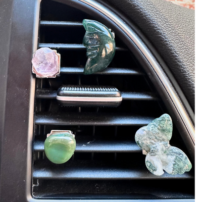 Gemstone Car Vent Clips - Artisan Made