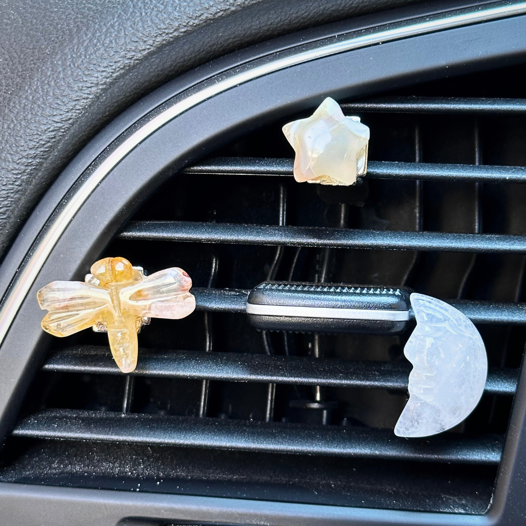 Gemstone Car Vent Clips - Artisan Made