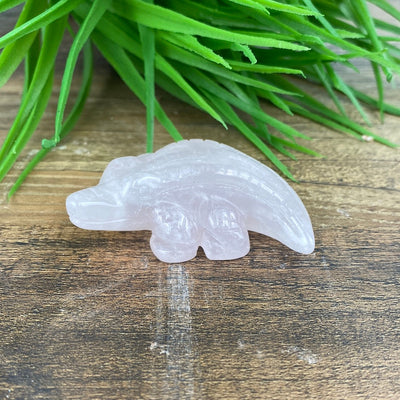 Gemstone Carved Animal Figurines (Alligator, Dolphin, Elephant, Frog, Rabbit, Turtle)