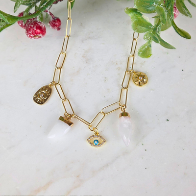 Gemstone & Charm Necklaces - Artisan Made