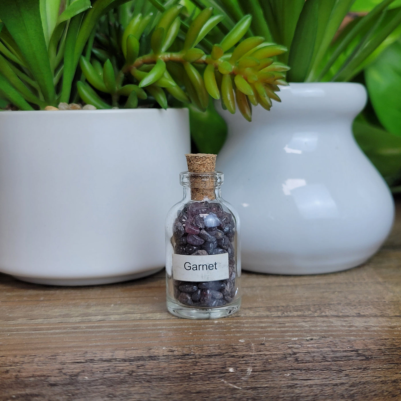 Gemstone Chip Bottles - Various Stones (Amethyst, Aventurine, Turquoise)