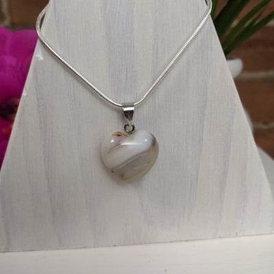 Gemstone Heart Pendant-Assorted Stones