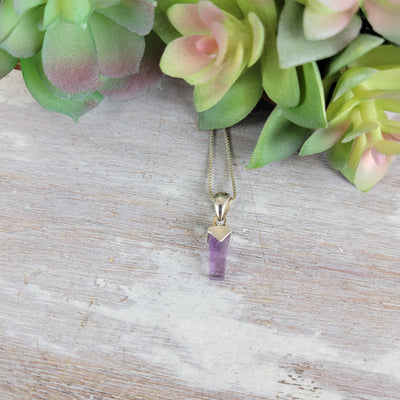 Gemstone Point sterling silver Pendant