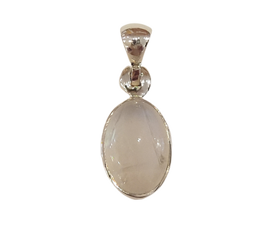 Gemstone Polished Bezel sterling silver Pendant