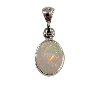 Gemstone Polished Bezel sterling silver Pendant