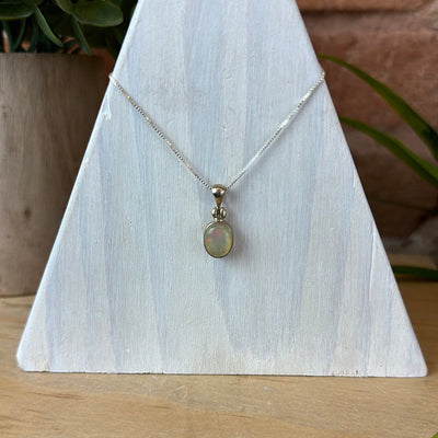 Gemstone Polished Bezel sterling silver Pendant