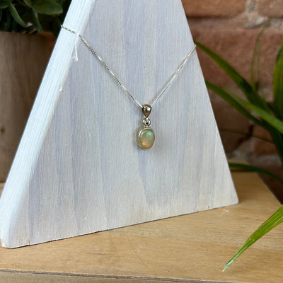 Gemstone Polished Bezel sterling silver Pendant
