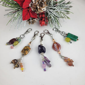 Gemstone Purse Charms- Artisan Made