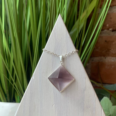 Gemstone Pyramid Pendants