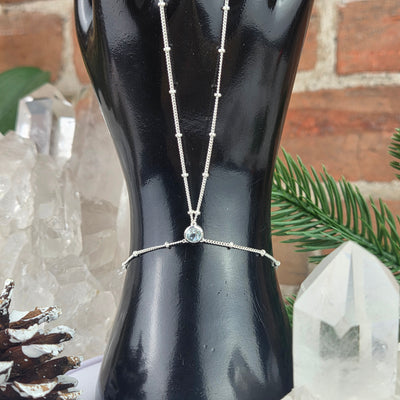 Gemstone Sterling Silver Hand Chain - Variants