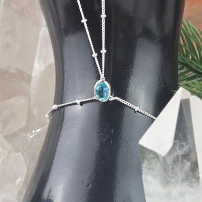 Gemstone Sterling Silver Hand Chain - Variants