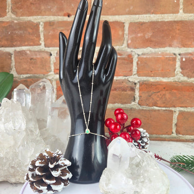 Gemstone Sterling Silver Hand Chain - Variants