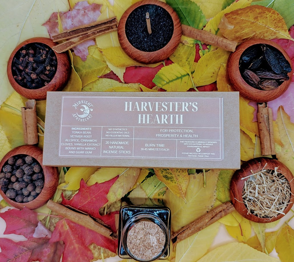 Harvester's Hearth Incense - Artisan Made