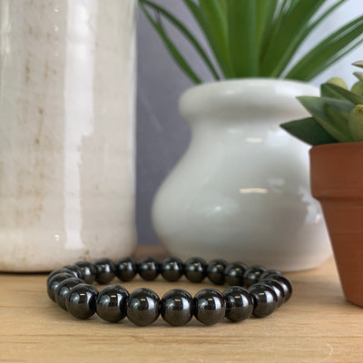Hematite 8mm Stretch Bracelet