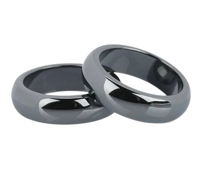 Hematite Ring with 2mm, 4mm, 6mm band for Men and Women