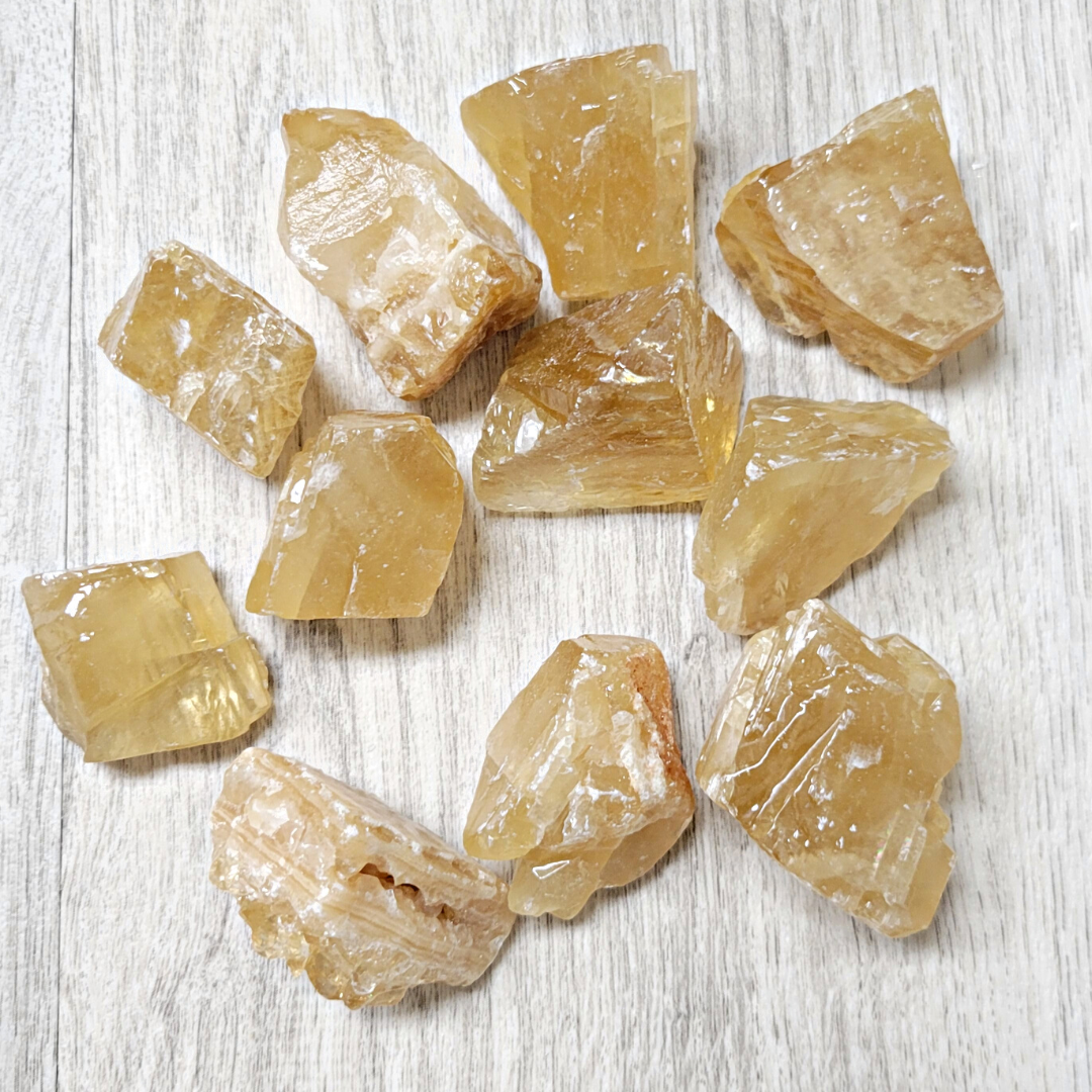 Honey Calcite Rough Chunk 1-1.9" *Sold Individually*