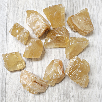 Honey Calcite Rough Chunk 1-1.9" *Sold Individually*