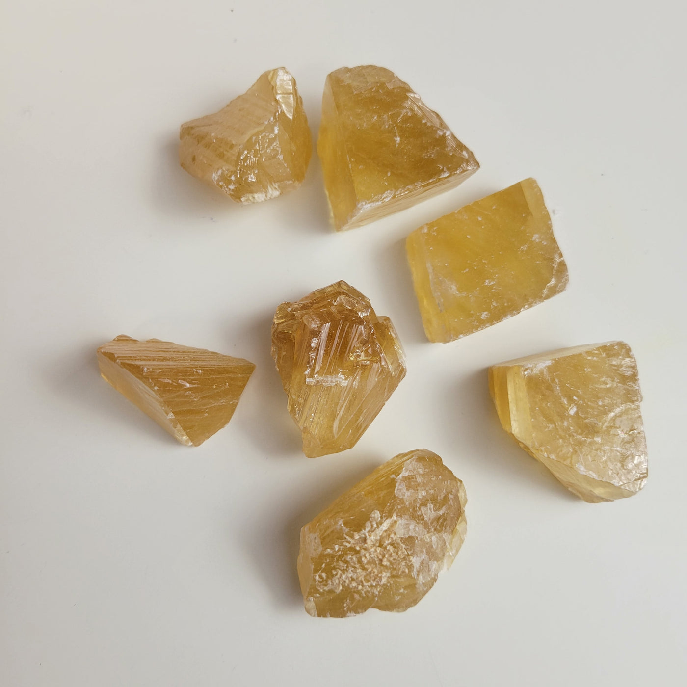 Honey Calcite Rough Chunks 1-1.9"