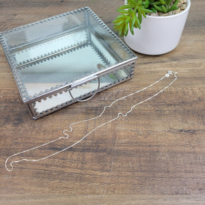 Italian sterling silver 18-inch Box Chain