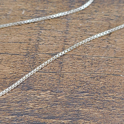 Italian sterling silver 20-inch Box Chain