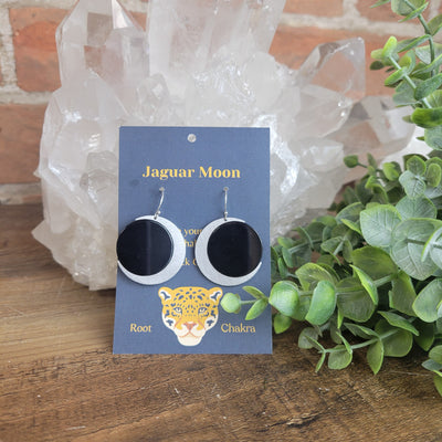 Jaguar Moon Gemstone Earrings Variants- Artisan Made