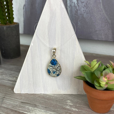 K2 Jasper sterling silver Pendant 1"
