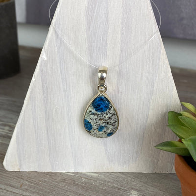 K2 Jasper sterling silver Pendant 1"