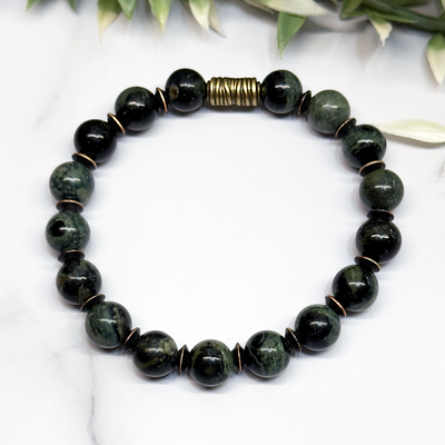 Kambaba Jasper Stretch Bracelet – Artisan Made