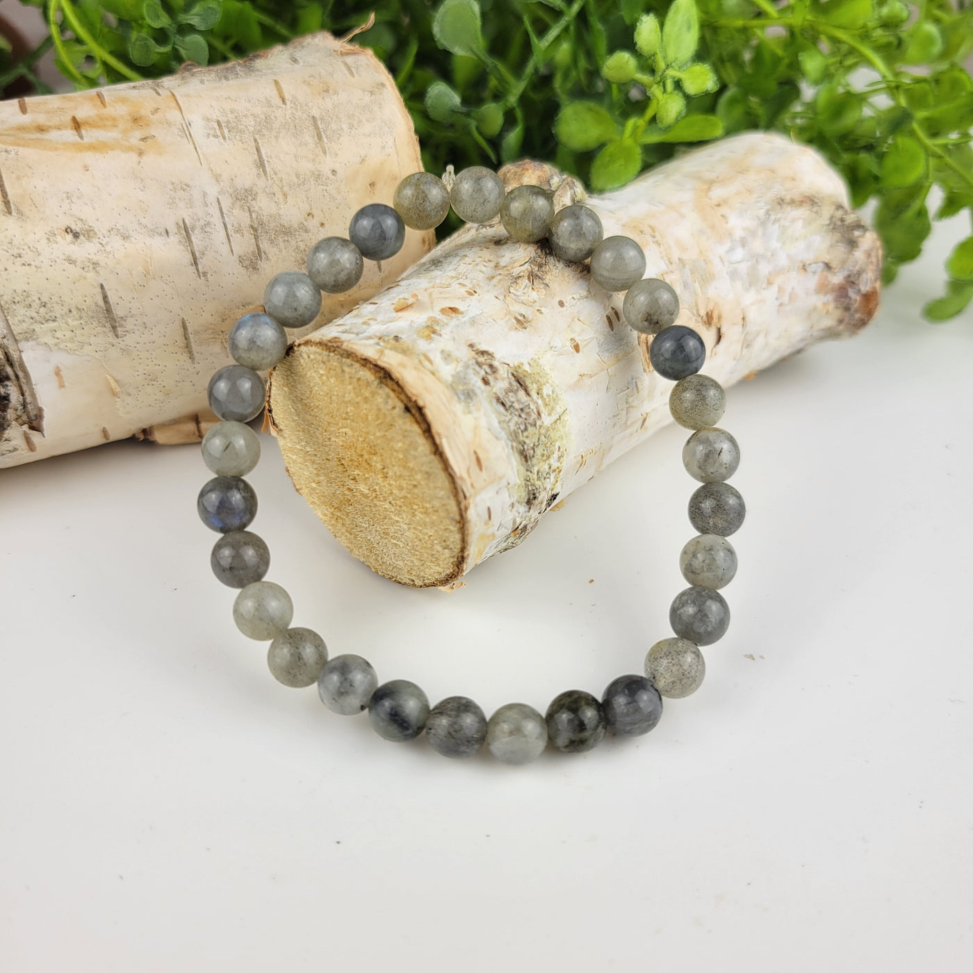 Labradorite 6mm Bead Stretch Bracelet